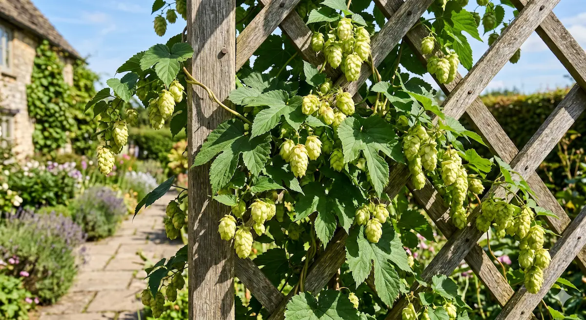 Hops: A Green Wall and Aromatic Cones