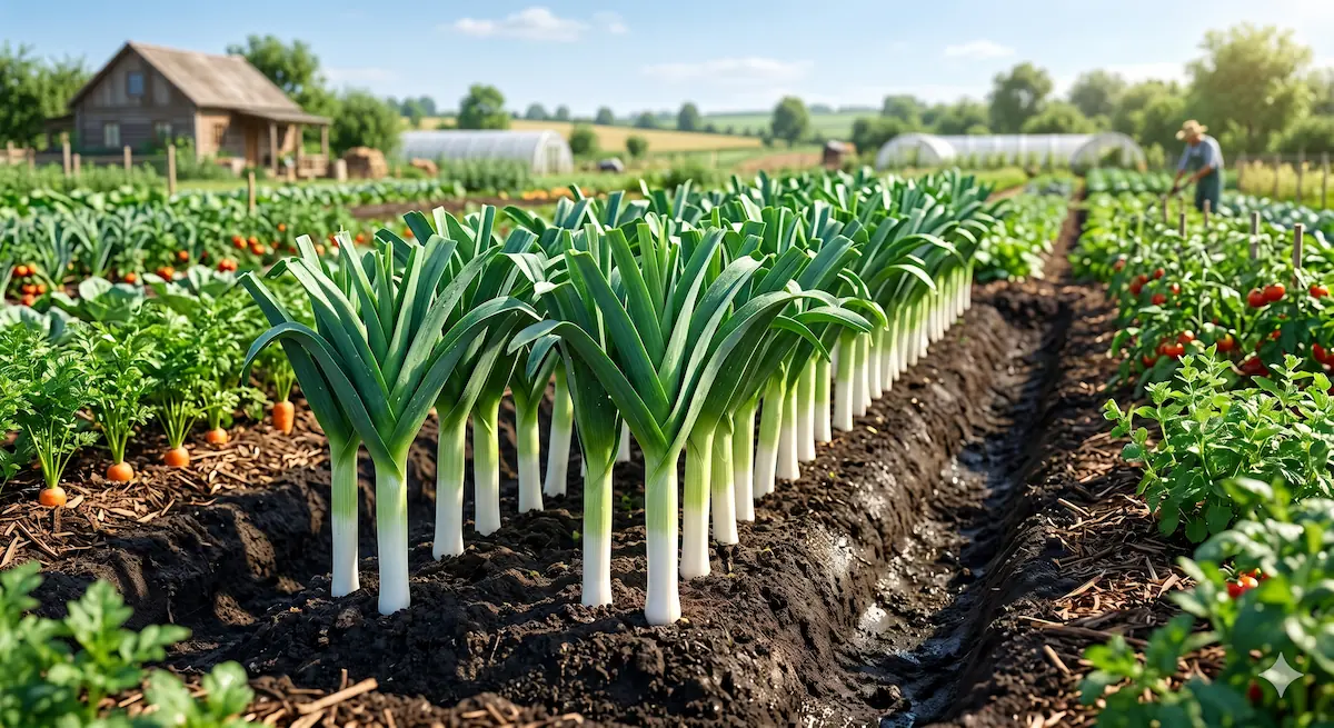 Leeks: How to Grow the Perfect "Blanched" White Stem